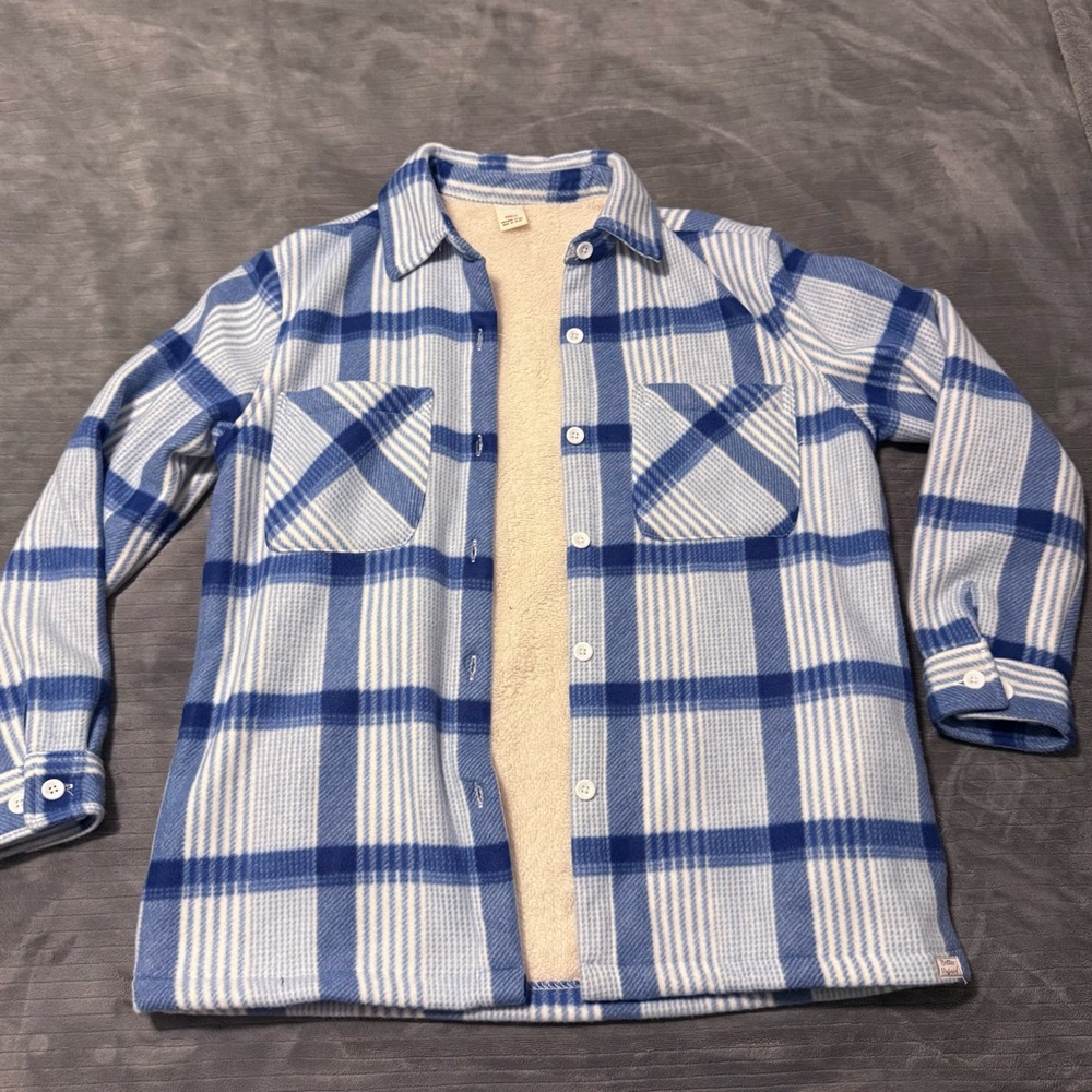 Blue Plaid Lined Jacket